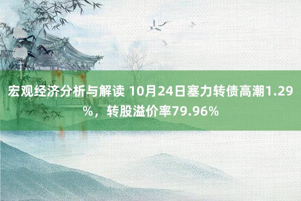 宏观经济分析与解读 10月24日塞力转债高潮1.29%，转股溢价率79.96%