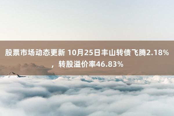 股票市场动态更新 10月25日丰山转债飞腾2.18%，转股溢价率46.83%