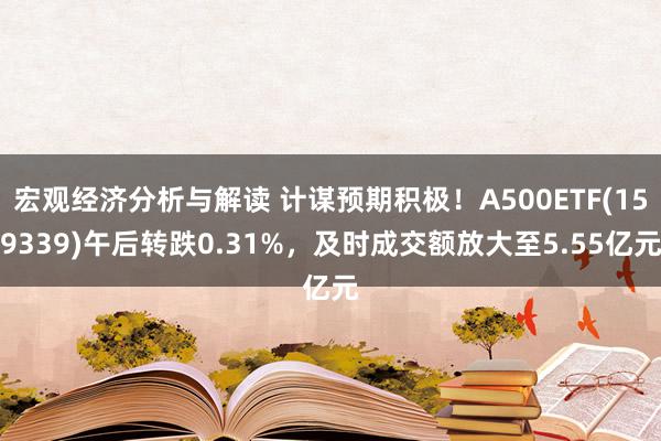 宏观经济分析与解读 计谋预期积极！A500ETF(159339)午后转跌0.31%，及时成交额放大至5.55亿元