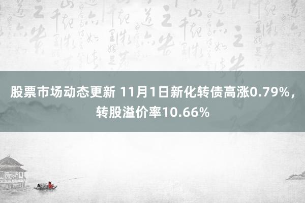 股票市场动态更新 11月1日新化转债高涨0.79%，转股溢价率10.66%