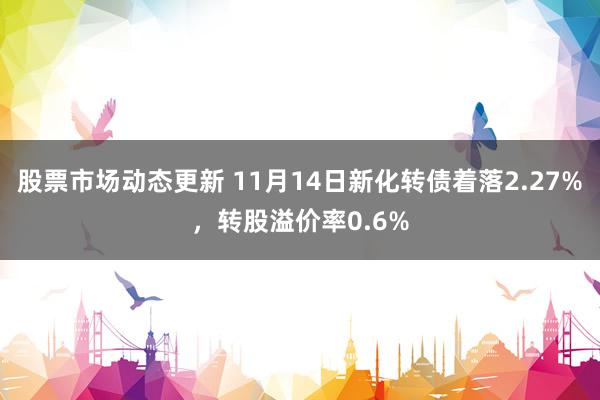 股票市场动态更新 11月14日新化转债着落2.27%，转股溢价率0.6%