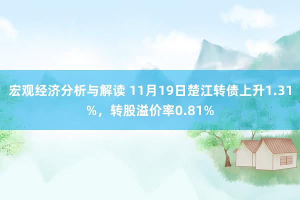 宏观经济分析与解读 11月19日楚江转债上升1.31%，转股溢价率0.81%