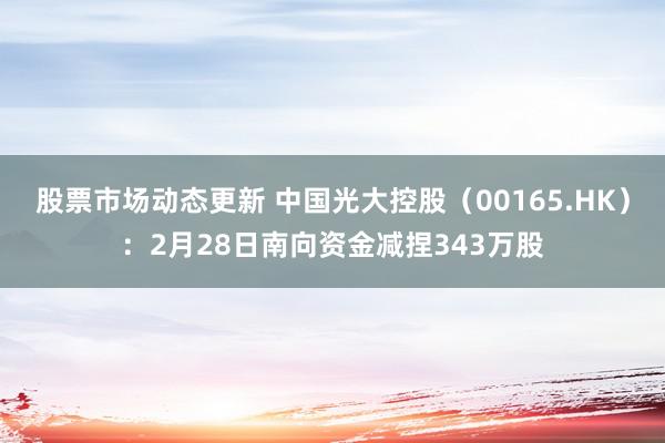 股票市场动态更新 中国光大控股（00165.HK）：2月28日南向资金减捏343万股