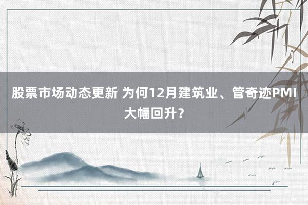 股票市场动态更新 为何12月建筑业、管奇迹PMI大幅回升？