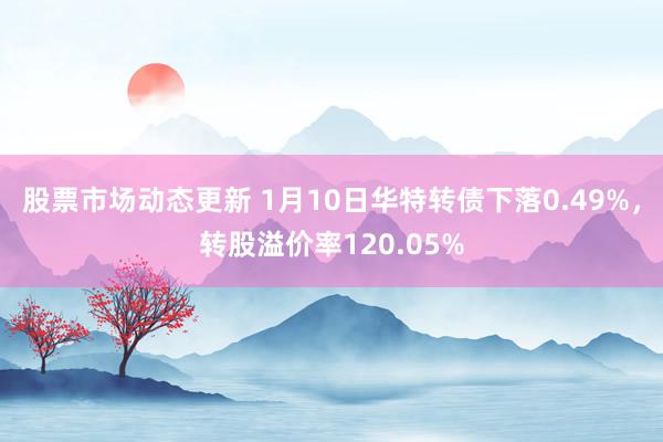 股票市场动态更新 1月10日华特转债下落0.49%，转股溢价率120.05%